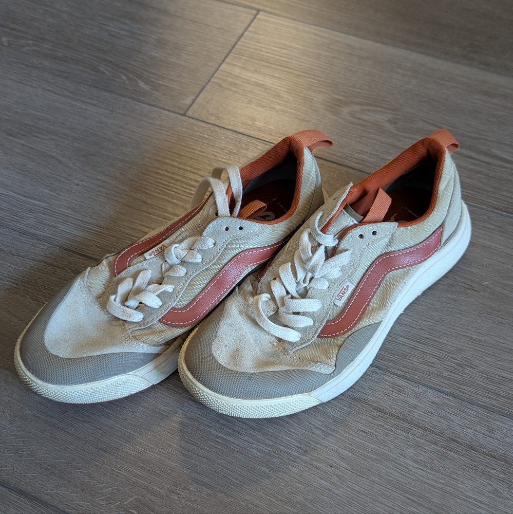 Vans Beige and Orange Casual Shoes